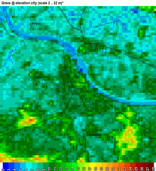 Grave elevation map
