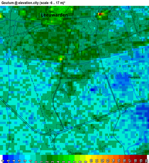 Goutum elevation map