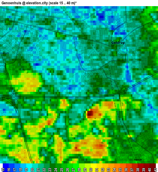 Genoenhuis elevation map