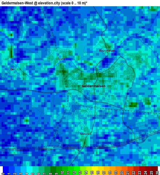 Geldermalsen-West elevation map