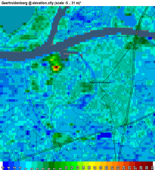 Geertruidenberg elevation map