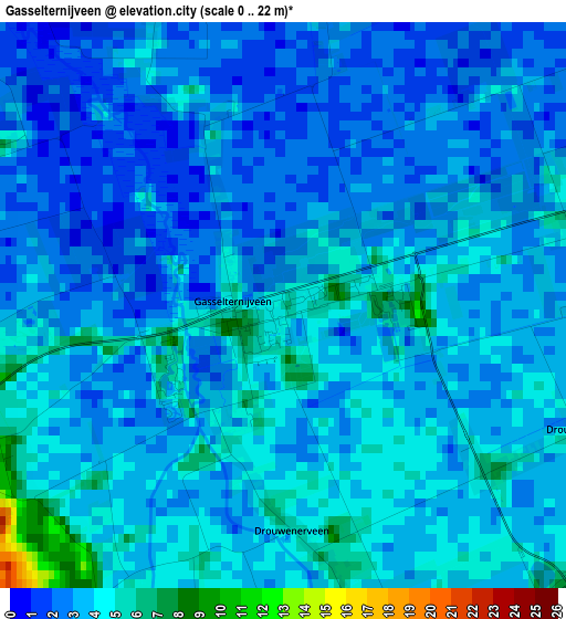 Gasselternijveen elevation map