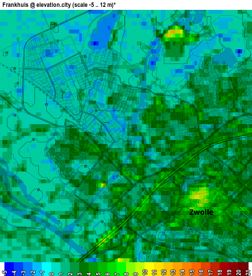 Frankhuis elevation map