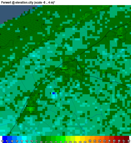 Ferwert elevation map