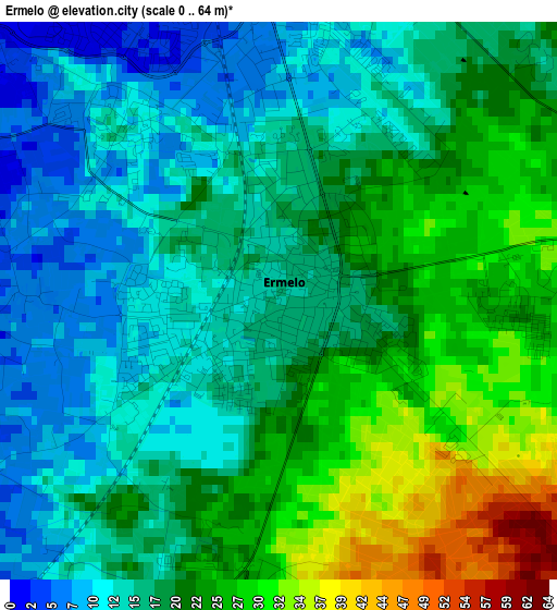 Ermelo elevation map