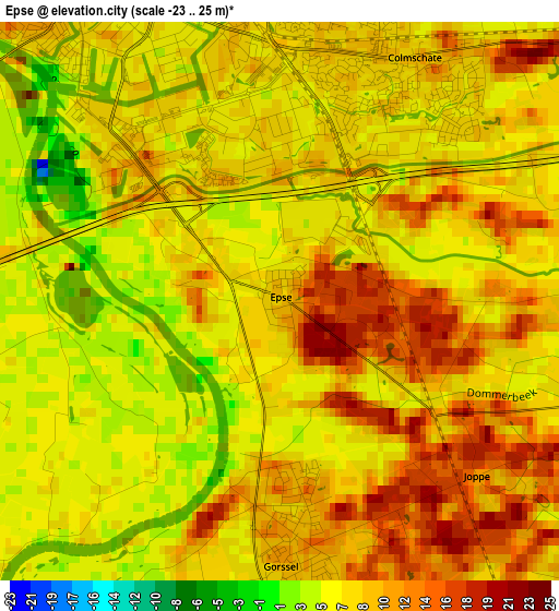 Epse elevation map