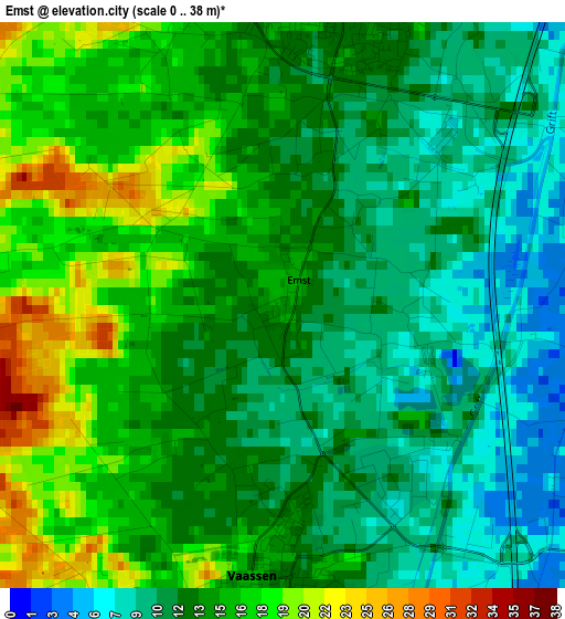 Emst elevation map