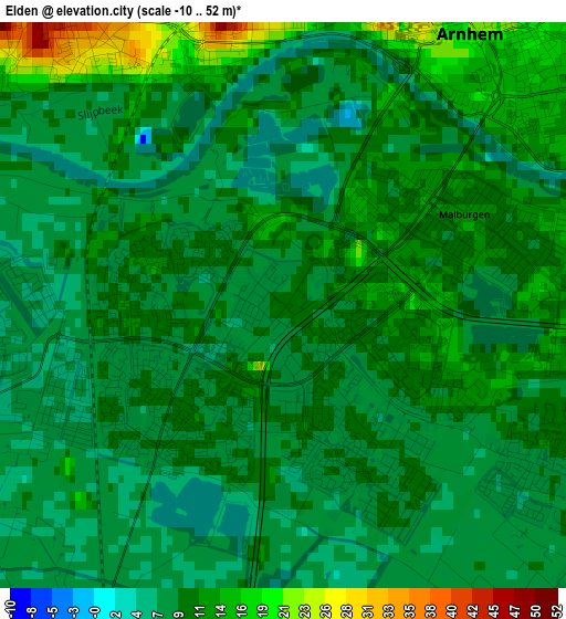 Elden elevation map