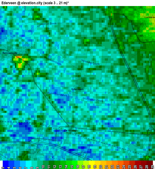 Ederveen elevation map