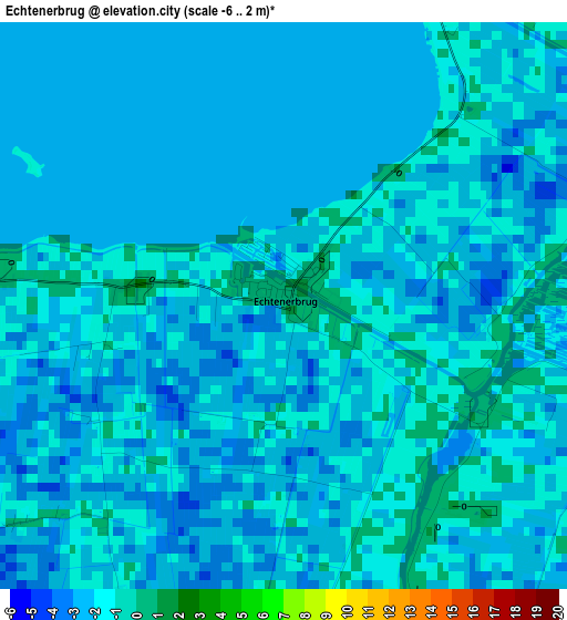 Echtenerbrug elevation map