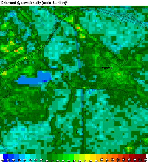 Driemond elevation map