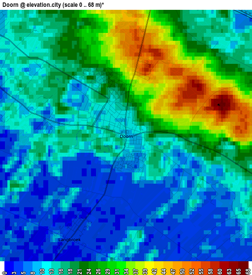 Doorn elevation map