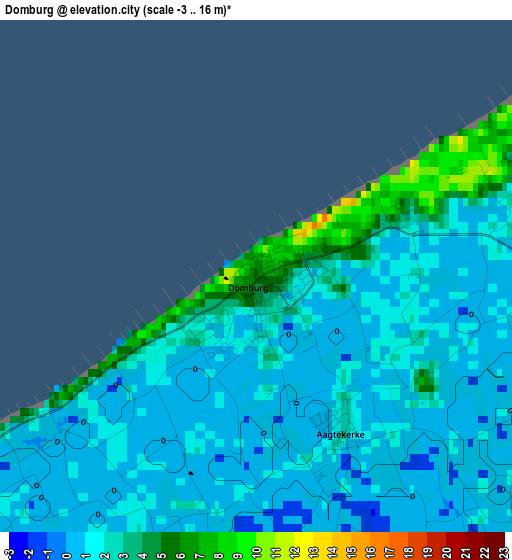 Domburg elevation map