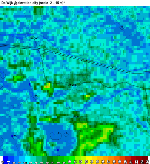 De Wijk elevation map