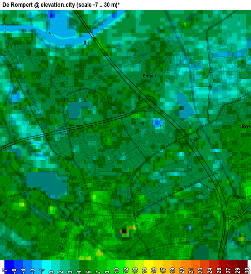 De Rompert elevation map