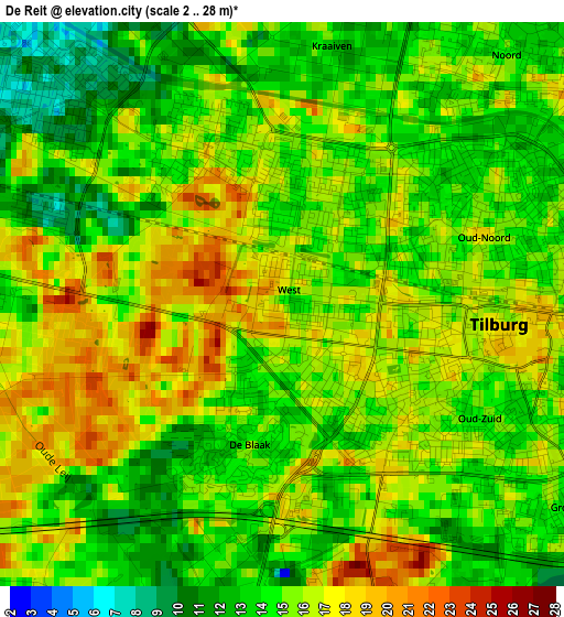 De Reit elevation map