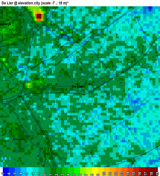 De Lier elevation map