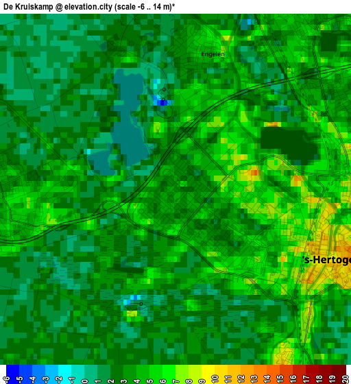 De Kruiskamp elevation map