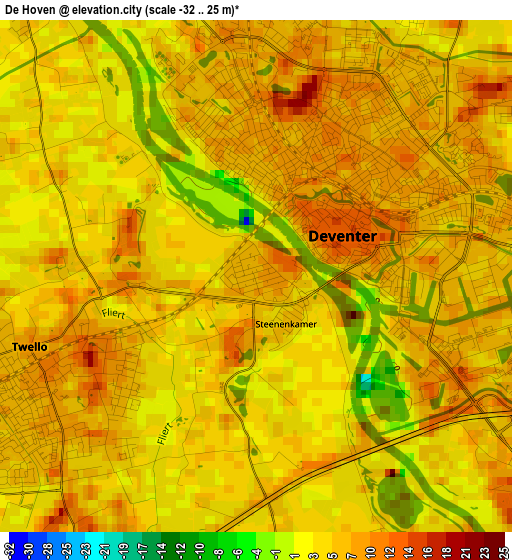 De Hoven elevation map