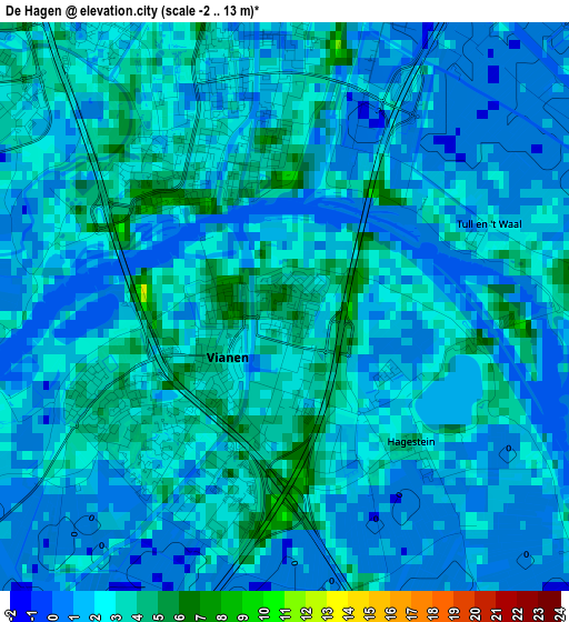 De Hagen elevation map