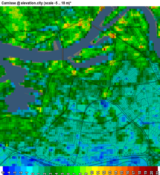 Carnisse elevation map