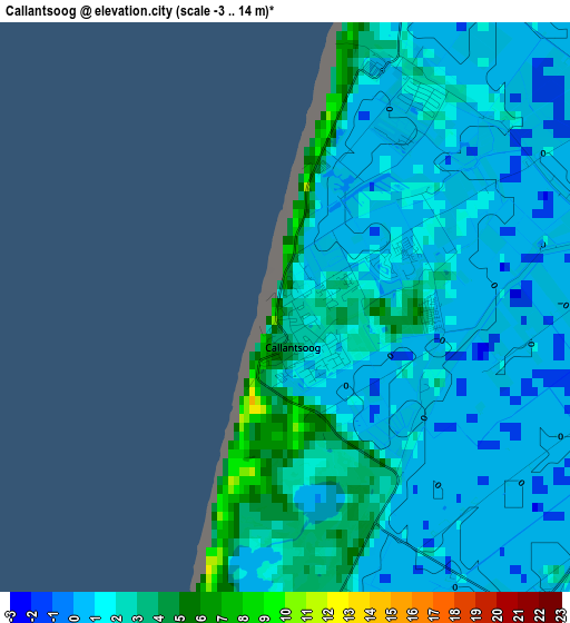 Callantsoog elevation map