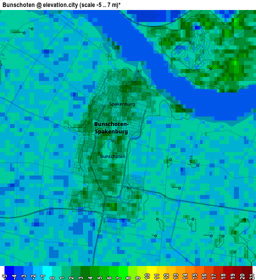 Bunschoten elevation map