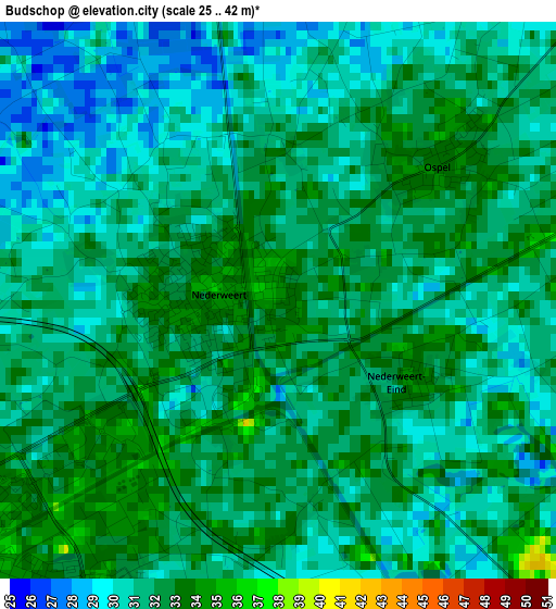 Budschop elevation map