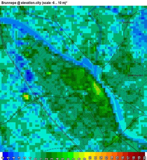 Brunnepe elevation map