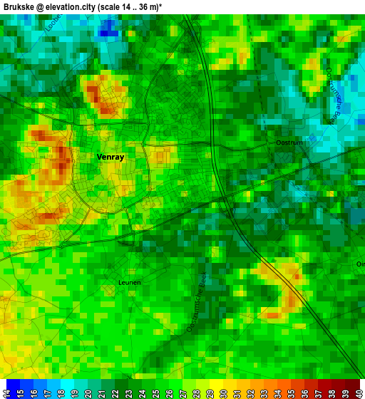 Brukske elevation map