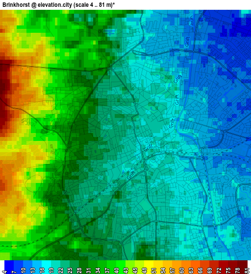 Brinkhorst elevation map