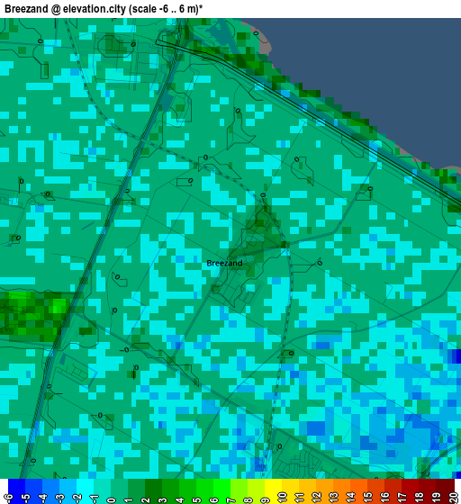 Breezand elevation map