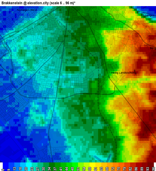 Brakkenstein elevation map