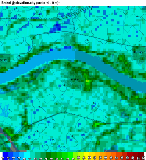 Brakel elevation map