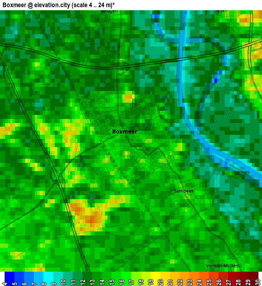 Boxmeer elevation map