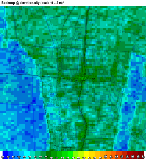 Boskoop elevation map