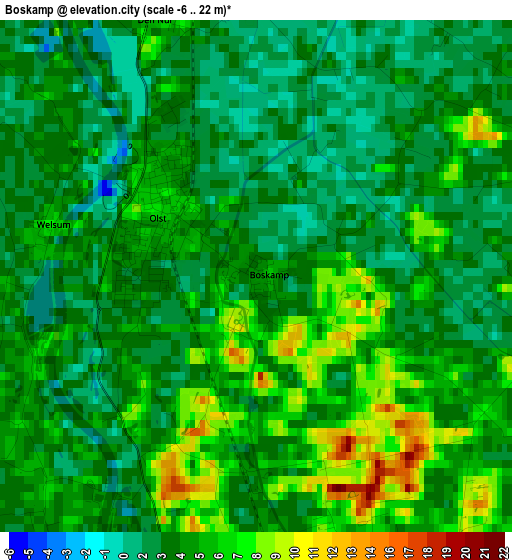 Boskamp elevation map