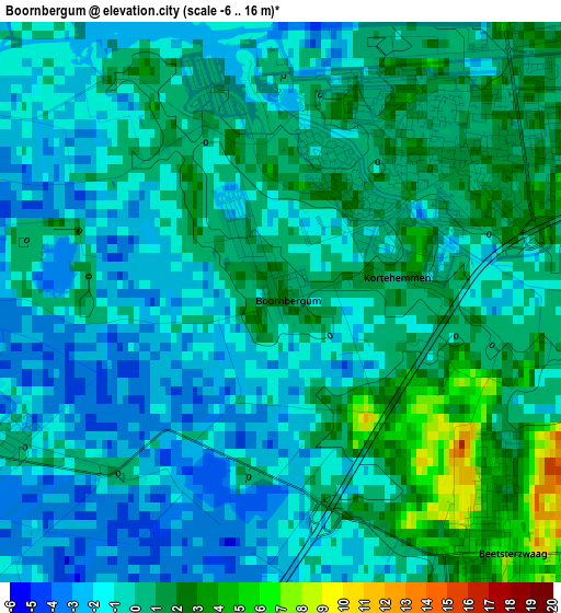 Boornbergum elevation map