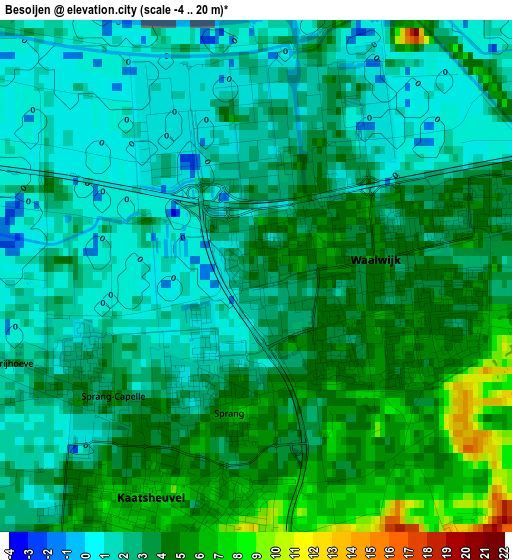 Besoijen elevation map