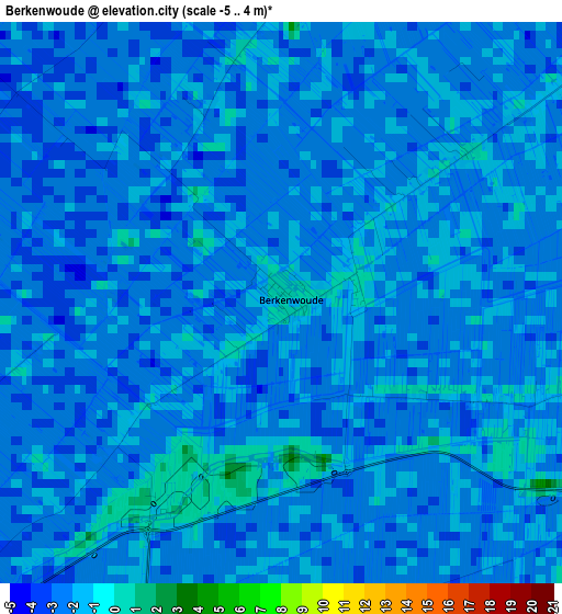 Berkenwoude elevation map