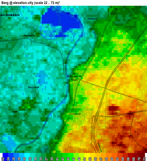 Berg elevation map