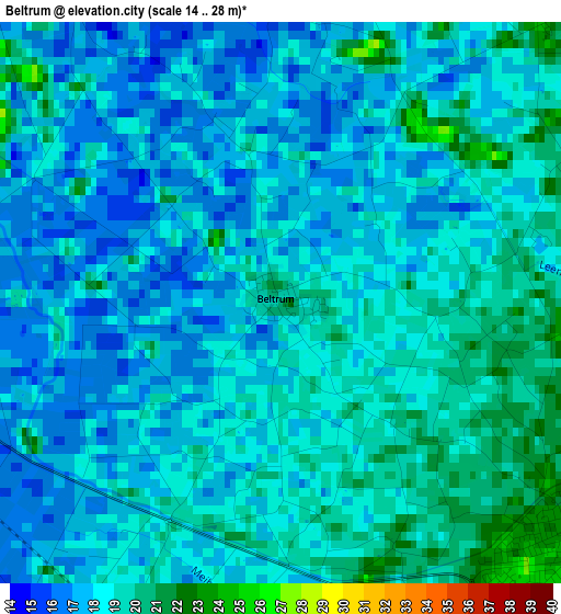 Beltrum elevation map