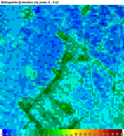 Bellingwolde elevation map