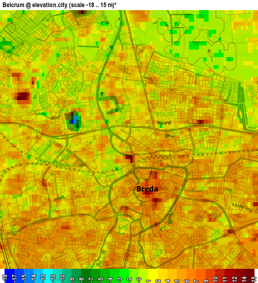 Belcrum elevation map