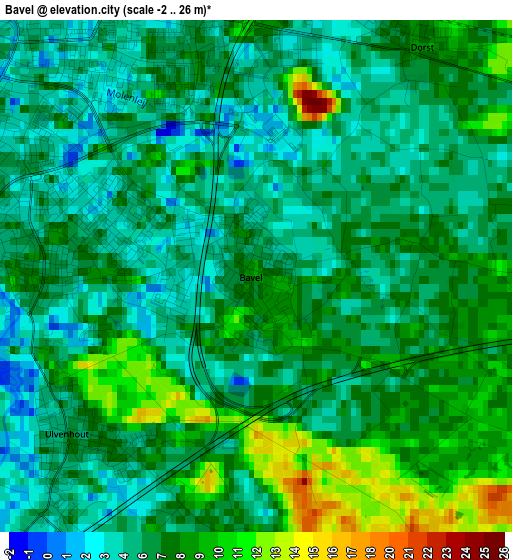 Bavel elevation map