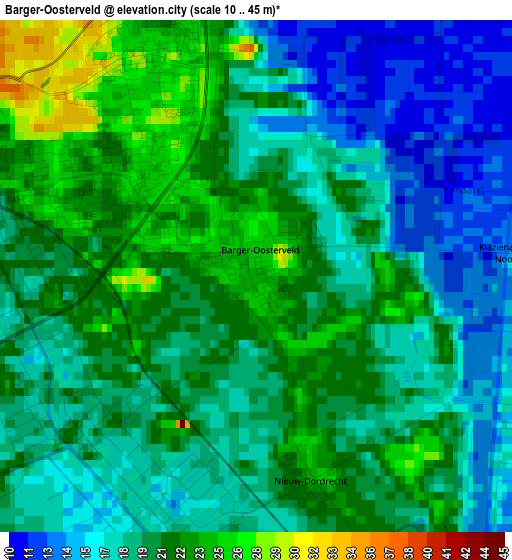 Barger-Oosterveld elevation map