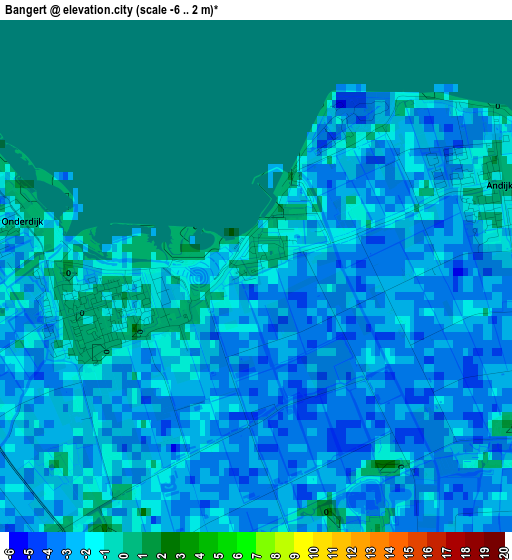 Bangert elevation map