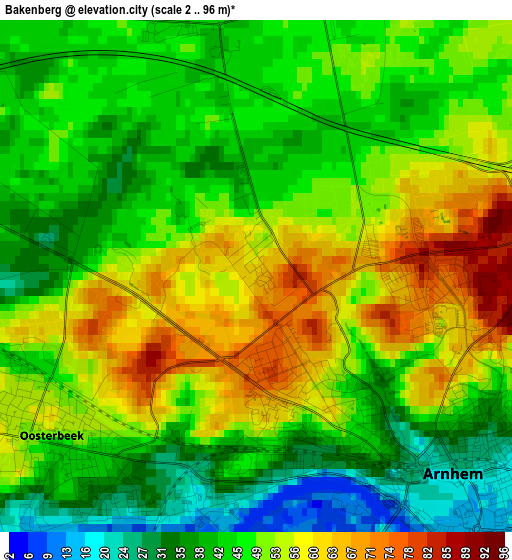 Bakenberg elevation map