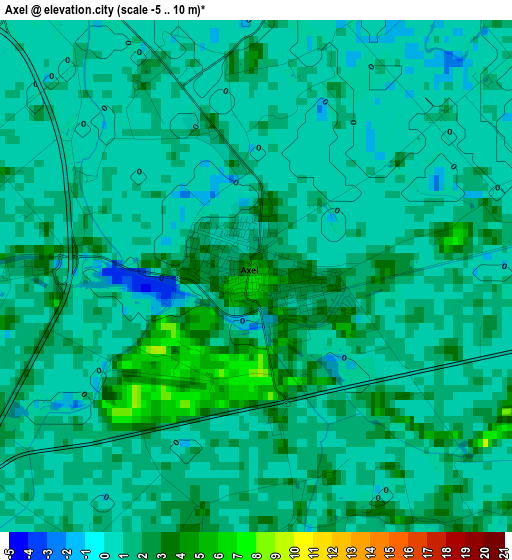 Axel elevation map