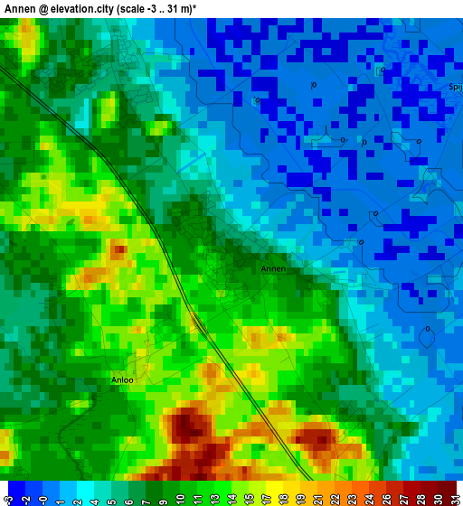 Annen elevation map